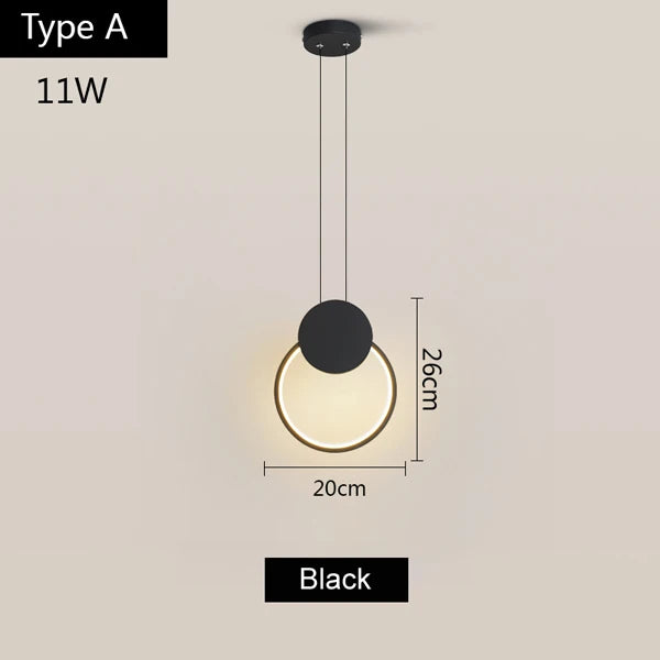 DecorBites™ LED Aluminum Pendant Lamp for Kitchen, Restaurant, Bar, Living Room, Bedroom