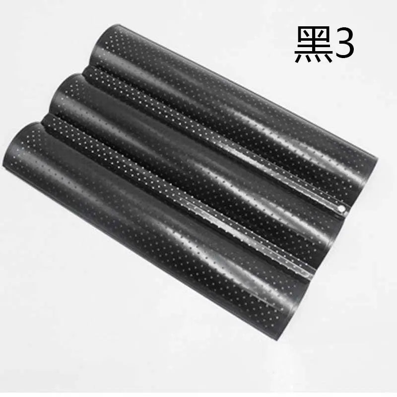 Molde DecorBites™ Wave para hornear baguettes francesas - Bandeja antiadherente para pasteles con 4 ranuras