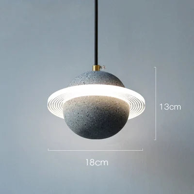 DecorBites™ Cement Planet Pendant Light for Bar and Bedside, Creative Personality Single Head Lamp