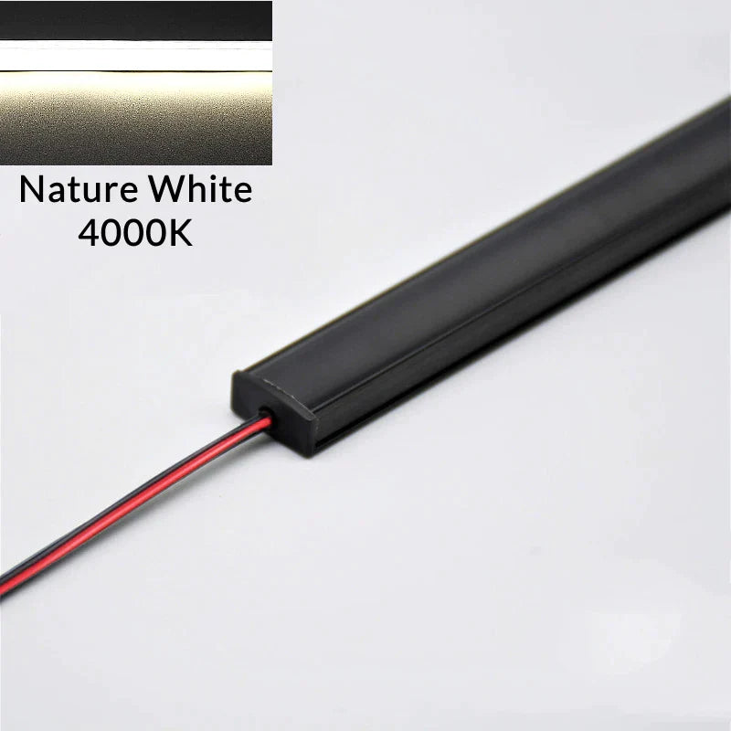 Perfiles de aluminio para tiras LED en forma de U AC220V de DecorBites™ - Iluminación lineal tubular bajo mueble