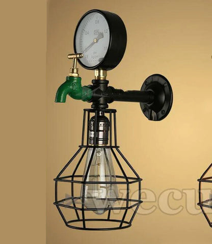 Aplique de pared industrial retro DecorBites™: Lámparas de estilo steampunk para la decoración del hogar