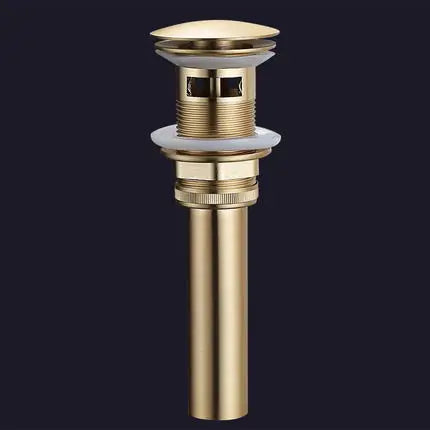 DecorBites™ Brushed Gold Brass Basin Faucets for Lavatory Vessel with 2 Handles
