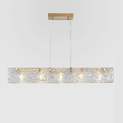 DecorBites™ Glass Chandelier: Modern Minimalist Luxury Lighting for Restaurant, Bar, and Home