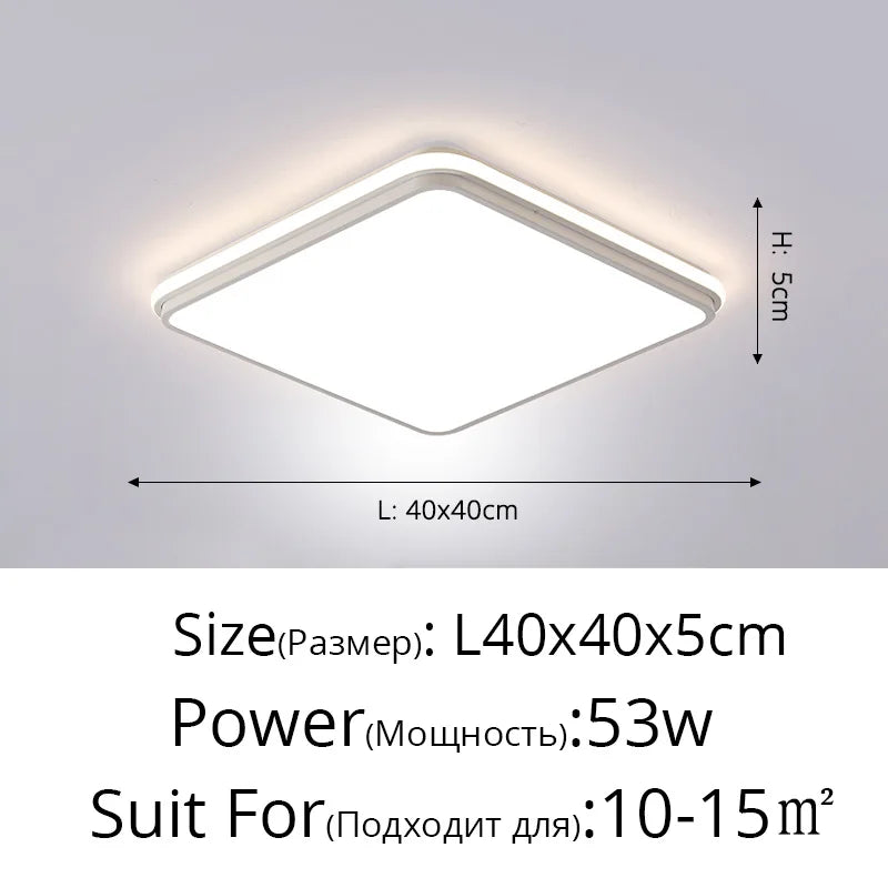 DecorBites™ LED Ceiling Lamps: Modern Dimmable Lights for Living Room, Dining Room, Bedroom