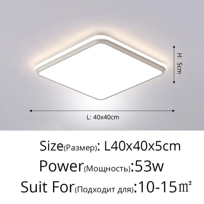 DecorBites™ LED Ceiling Lamps: Modern Dimmable Lights for Living Room, Dining Room, Bedroom