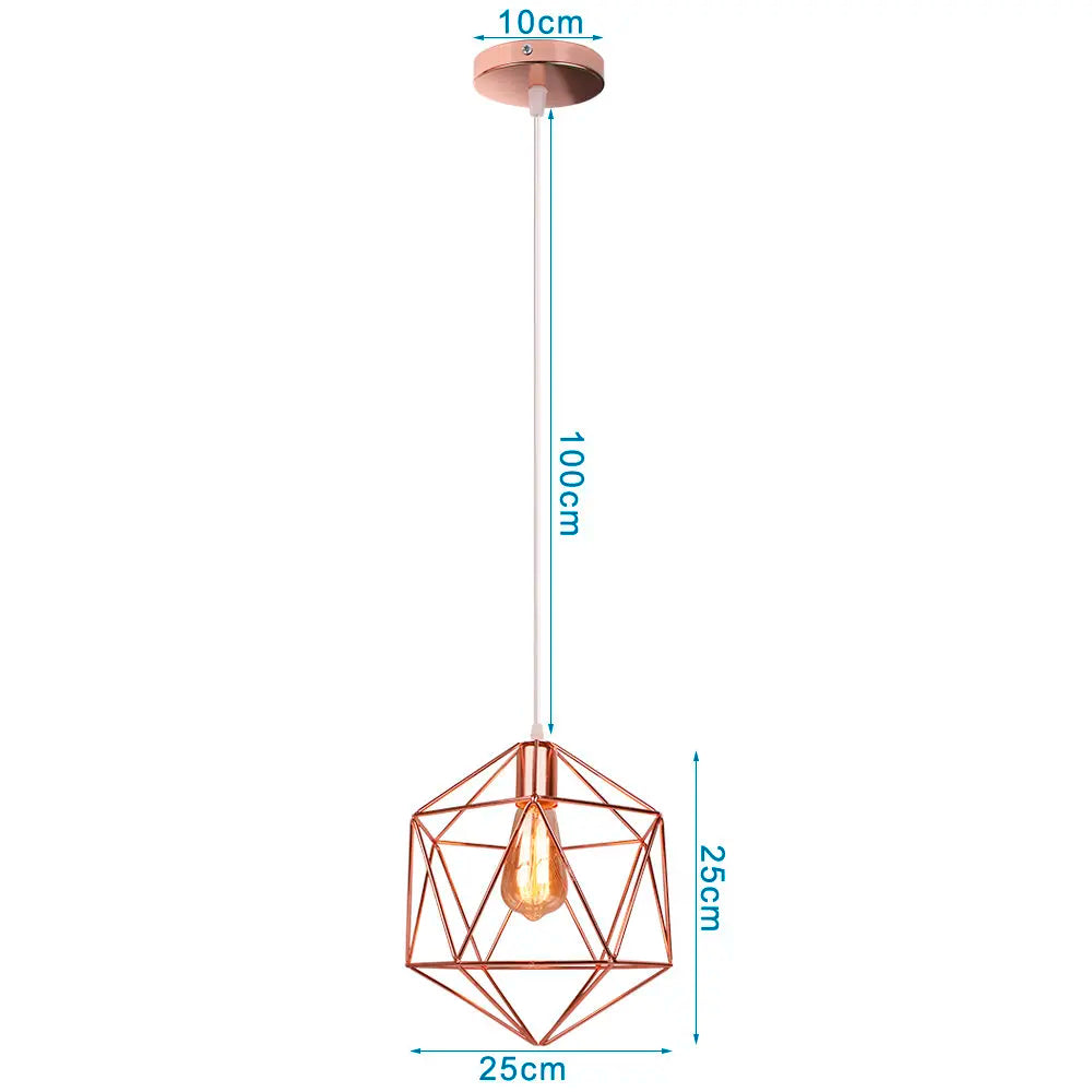 DecorBites™ Industrial Pendant Lights E27 LED Hanging Lamp Modern Loft Lighting for Home