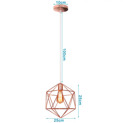 DecorBites™ Industrial Pendant Lights E27 LED Hanging Lamp Modern Loft Lighting for Home