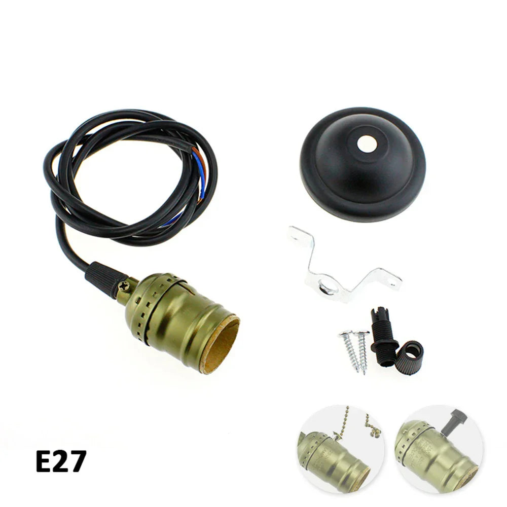 Lámpara colgante industrial Decorbites™ E27 titular de bombilla Edison 90-265V decoración de hogar estilo loft