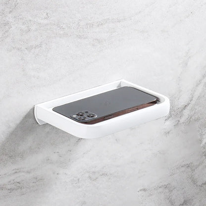 حامل مناديل ورقية أسود من DecorBites™ مع حامل هاتف - رف ورق التواليت وصندوق تخزين