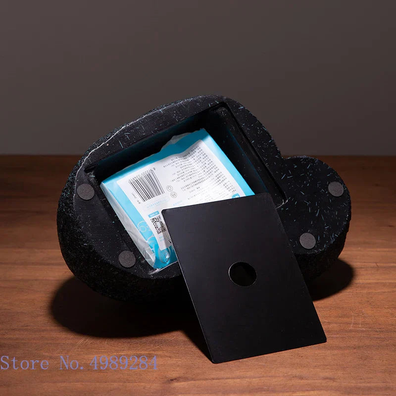 DecorBites™ Golden Bird Resin Tissue Box Ashtray Desktop Organizer Storage Box