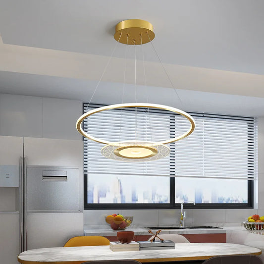 ثريا DecorBites™ الأكريليكية المُجهزة بجهاز تحكم عن بُعد: إضاءة نوردية عصرية لديكور المنزل