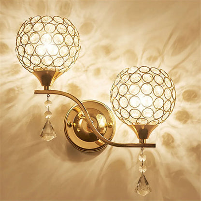 Aplique de pared de cristal DecorBites™: Lujo retro para la iluminación de la sala de estar, el balcón o el pasillo