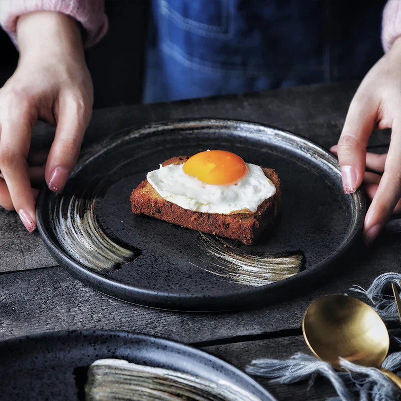 DecorBites™ Ceramic Round Dinner Plate - Restaurant Quality