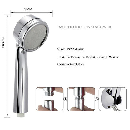 DecorBites™ High Pressure Shower Head Water Saving Massage Nozzle Handheld Shower Head