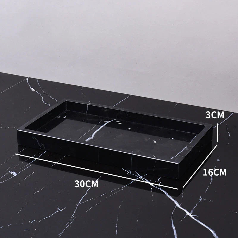 DecorBites™ Marble Tray: Aromatherapy Diffuser & Candle Holder Tray
