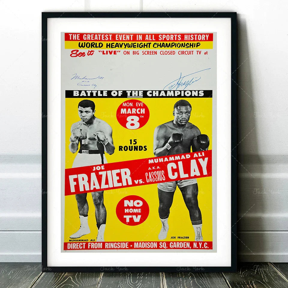 DecorBites™ Boxing Photo Print - Croke Park Fight Poster Wall Art - Dublin, 1972