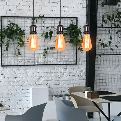 DecorBites™ Industrial Loft LED Bar Pendant Light with E27 Socket for Kitchen Dining Room