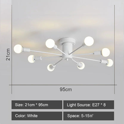 DecorBites™ LED Metal Chandeliers for Living Room - Stylish Ceiling Light for Home Decor