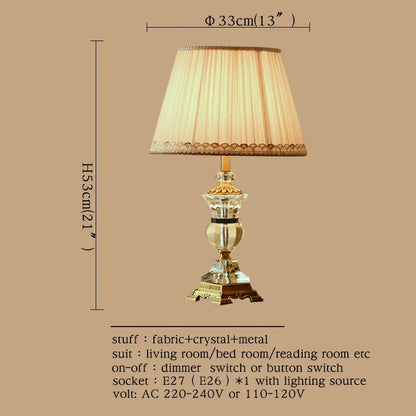 DecorBites™ Crystal Table Lamps - Modern Luxury Desk Lights for Home and Hospitality