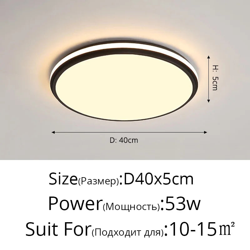 DecorBites™ LED Ceiling Lamps: Modern Dimmable Lights for Living Room, Dining Room, Bedroom