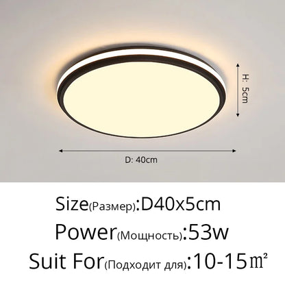 DecorBites™ LED Ceiling Lamps: Modern Dimmable Lights for Living Room, Dining Room, Bedroom