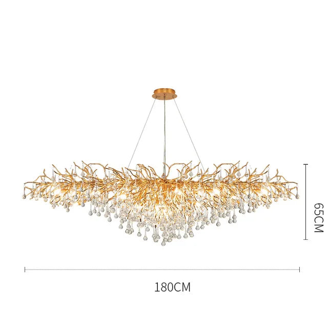 DecorBites™ Crystal LED Ceiling Chandelier for Modern Luxury Decor