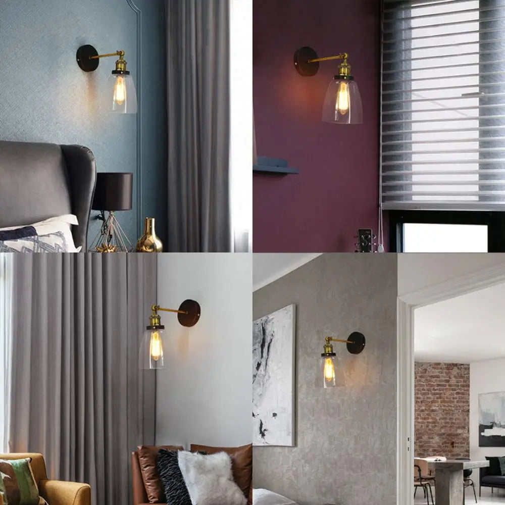 Black Retro Wall Light
