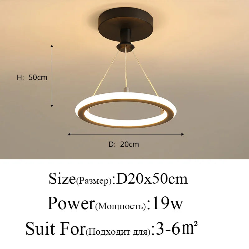 DecorBites™ LED Chandeliers for Modern Indoor Lighting in Aisle, Bedroom, Living Room