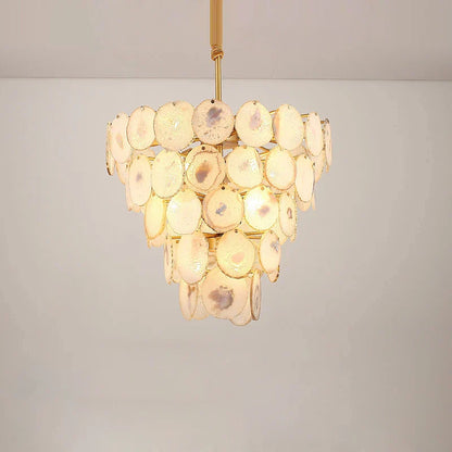 DecorBites™ Agate Designer LED Chandelier for Foyer & Dining Room