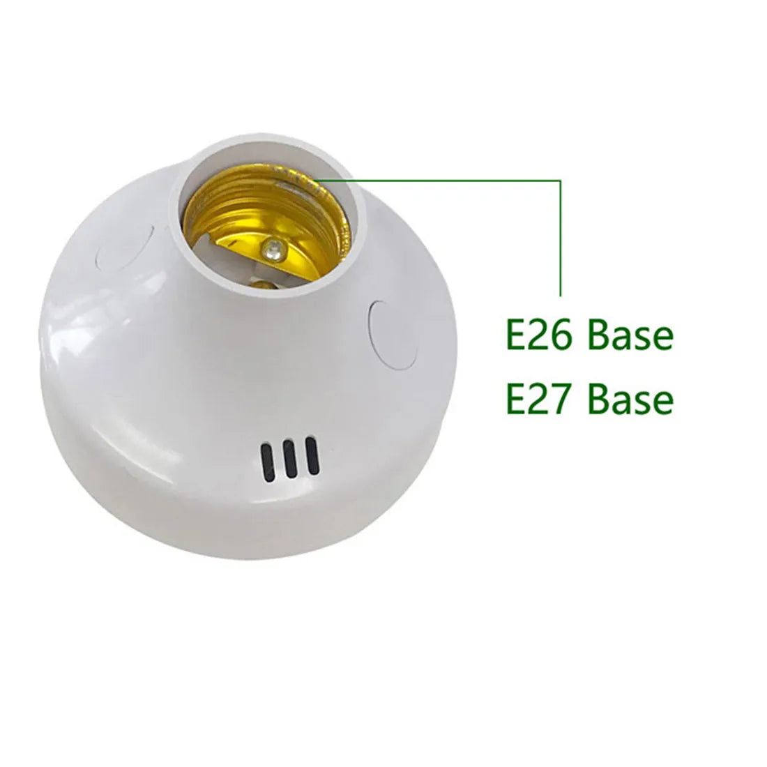 DecorBites™ E27 LED Lamp Base with Timer, Wireless Screw Socket for Home Bedroom