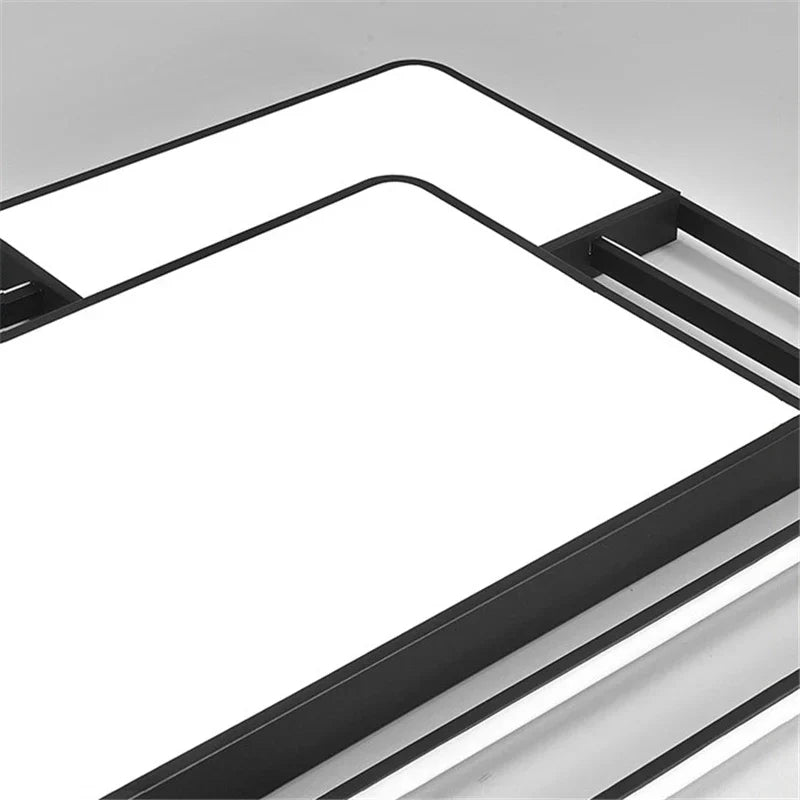 ديكوربايتس™ مصباح سقف LED هندسي: إضاءة نوردية عصرية فاخرة لديكور غرفة المعيشة