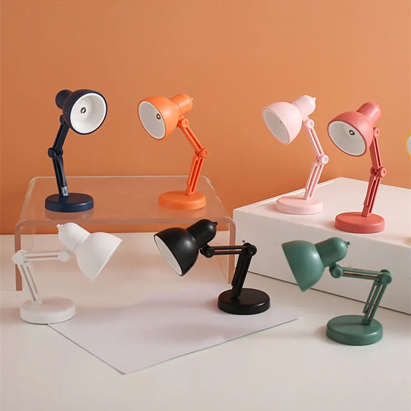 DecorBites™ LED Mini Desk Lamp with Clip, Foldable Design, Magnetic Base, Eye Protection, for Bedroom & Study