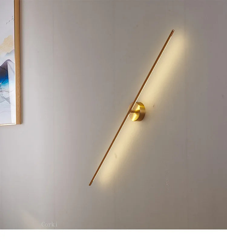 Decorbites™ Gold Geometrische Wandlampe für Wohnzimmer, Schlafzimmer und Hotelgang