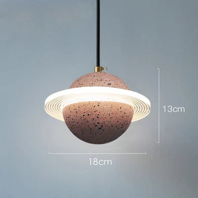 DecorBites™ Cement Planet Pendant Light for Bar and Bedside, Creative Personality Single Head Lamp