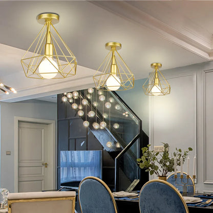 Decorbites™ Industrielle LED-Hängeleuchte Vintage Loft Käfig Pendellampe für die Einrichtung zu Hause