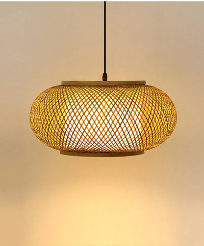 DecorBites™ Japanese Bamboo Pendant Light for Kitchen and Hotel Decor