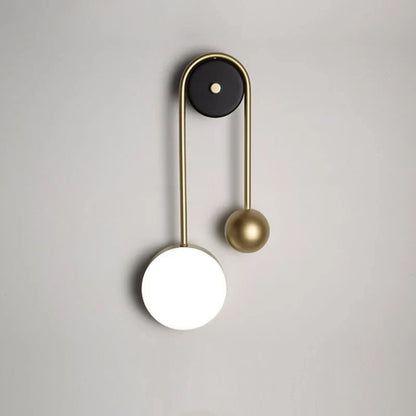 DecorBites™ Golden Ball LED Wall Lamp for Home Decor