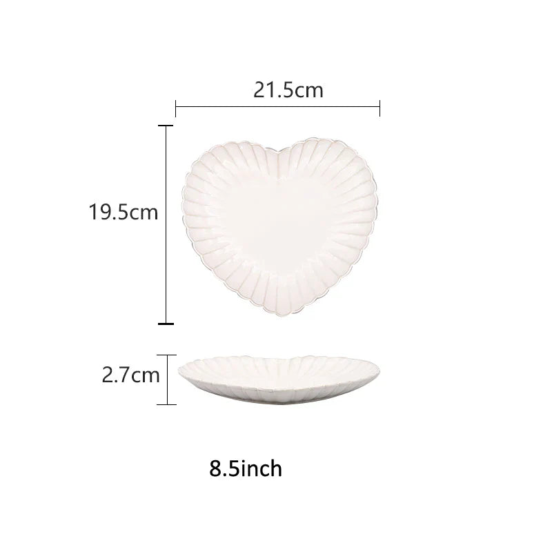 DecorBites™ Ceramic White Glaze Dinnerware Set