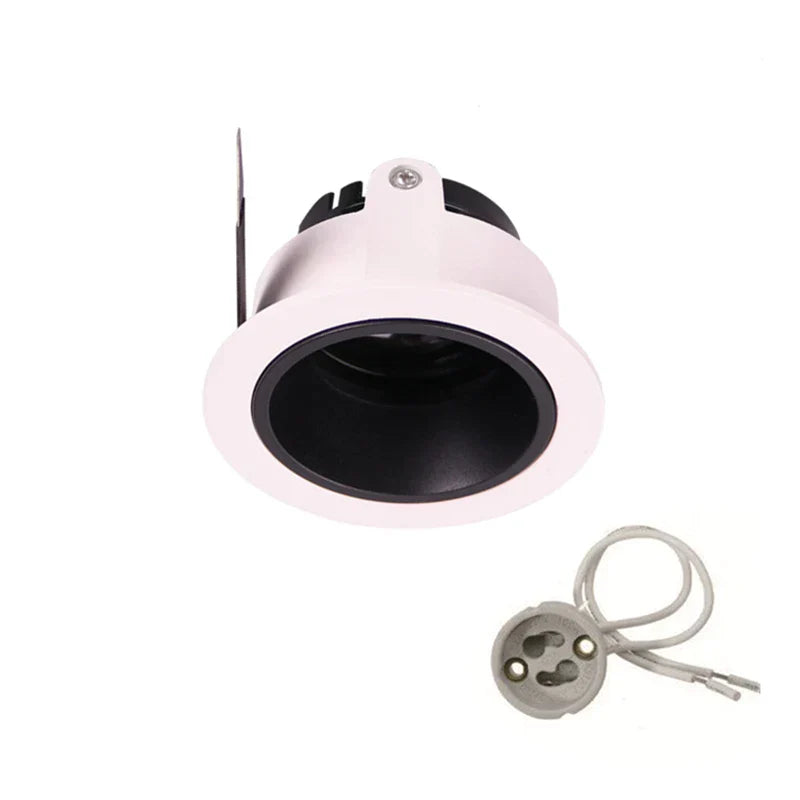 إضاءة السقف DecorBites™ القابلة للتعديل والمضادة للتوهج مع قاعدة مصباح GU10/MR16 للإضاءة الموضعية الداخلية