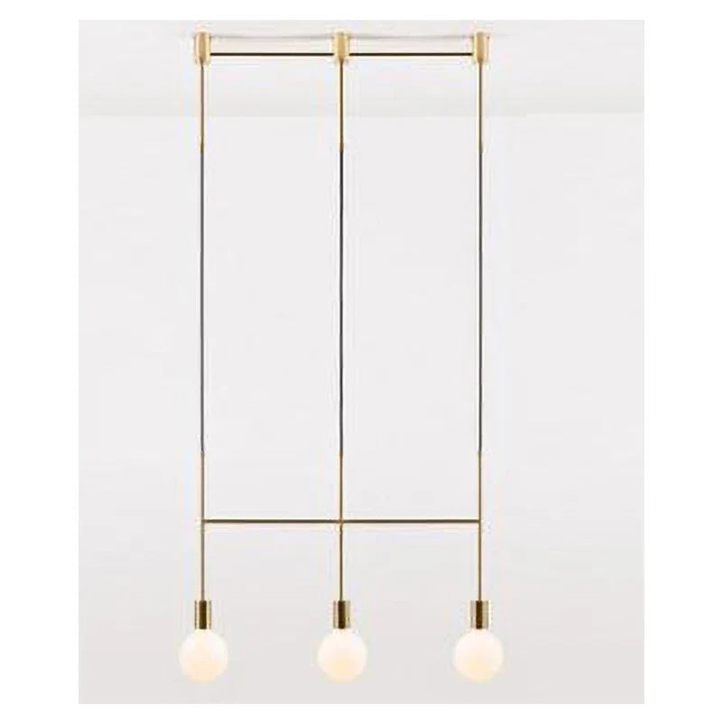 DecorBites™ Black Rose Gold Long Tube Chandelier | Nordic Design for Cafe, Bar & Restaurant