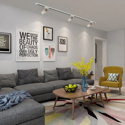 DecorBites™ GU10 7W LED Track Light Spotlight لعرض الأعمال الفنية على قضبان السقف AC90-260V