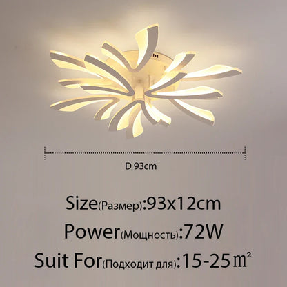 DecorBites™ LED Ceiling Lights Modern Acrylic Luminaria Lampada for Home Indoor Lighting