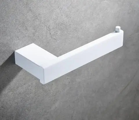 DecorBites™ 7-Piece Bathroom Hardware Set in White for Towels and Toiletries