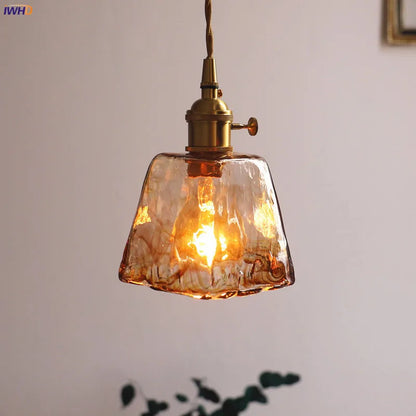 DecorBites™ Glass Copper Pendant Lights for Dinning Living Room Decor