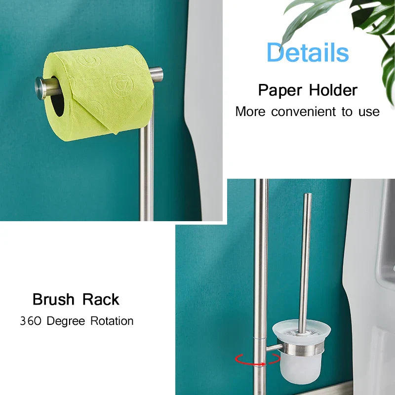 مجموعة ديكوربايتس™ للحمام: حامل فرشاة المرحاض، وحامل ورق المرحاض، والملحقات