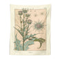 Decobites Wildflower Wall Hanging: Vintage Botanical Tapestry - Nasturtium Thistle Retro Design