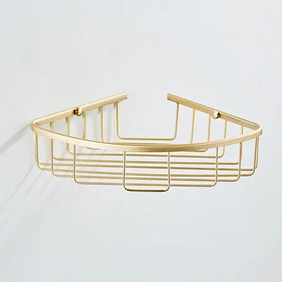 DecorBites™ Brushed Gold Bathroom Hardware Set for Bath Accessories and Organization.