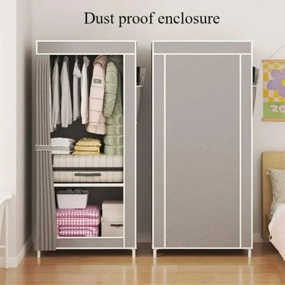 High-Capacity Fabric Wardrobe Storage Solution