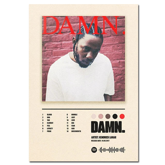 Hip-Hop Album Cover Canvas Art