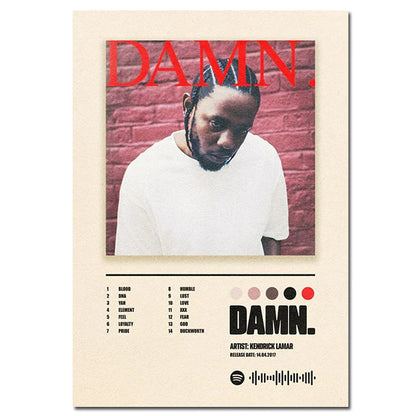 Hip-Hop Album Covers Canvas Art